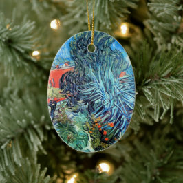 Doktor Gachets trädgård, Auvers av Vincent van Gog Julgransprydnad Keramik