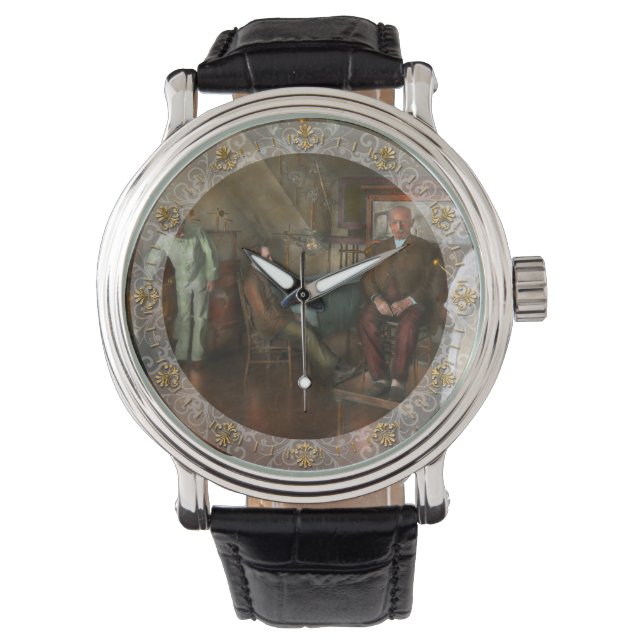 Doktor - gammaldags inflytande - 1905-45 armbandsur (Framsida)