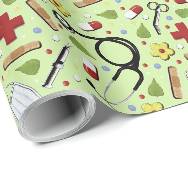 Doktor Gift Presentpapper (Rullad Hörn)