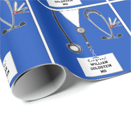 Doktor Gift Wrapping Papper Presentpapper