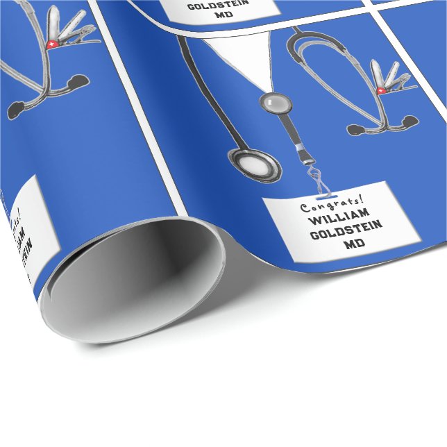 Doktor Gift Wrapping Papper Presentpapper (Rullad Hörn)