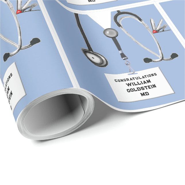 Doktor Gift Wrapping Papper Presentpapper (Rullad Hörn)