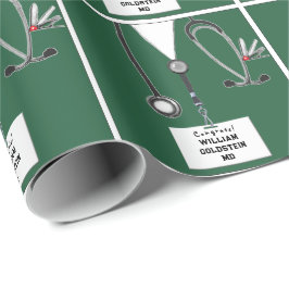 Doktor Gift Wrapping Papper Presentpapper