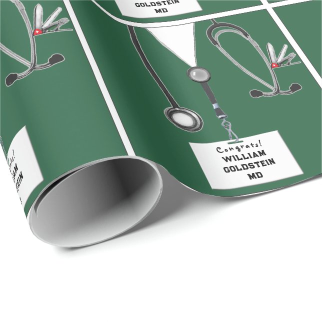Doktor Gift Wrapping Papper Presentpapper (Rullad Hörn)