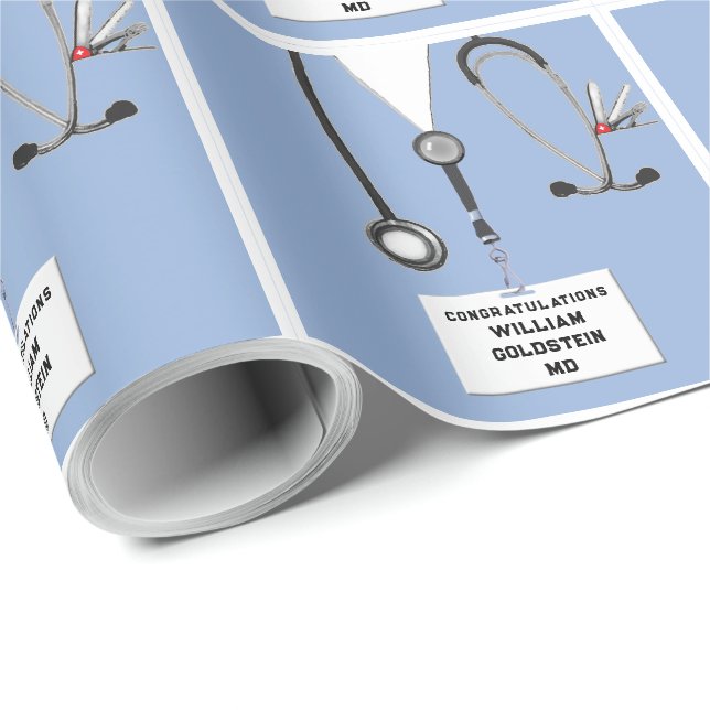 Doktor Gift Wrapping Papper Presentpapper (Rullad Hörn)