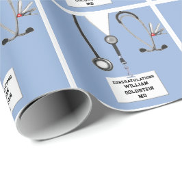 Doktor Gift Wrapping Papper Presentpapper