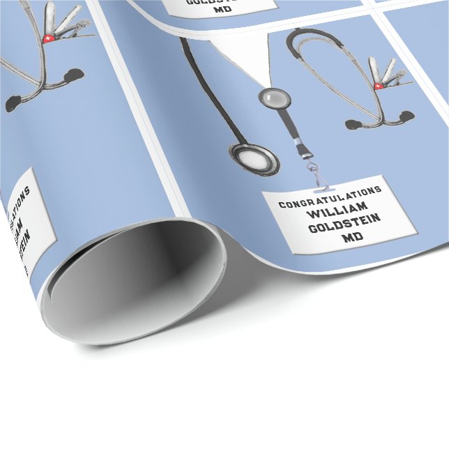 Doktor Gift Wrapping Papper Presentpapper (Rullad Hörn)