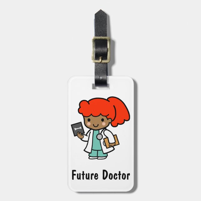Doktor Girl med Xray Bagagebricka (Vertikal Framsida)