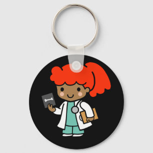 Doktor Girl med Xray Nyckelring