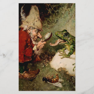 " Doktor Gnome inspekterar grodtunga" av Heinrich  Brevpapper