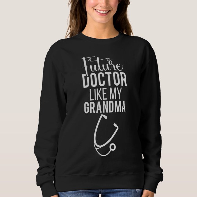 Doktor Grandma Future Doktor som min mormor Medic T Shirt (Framsida)