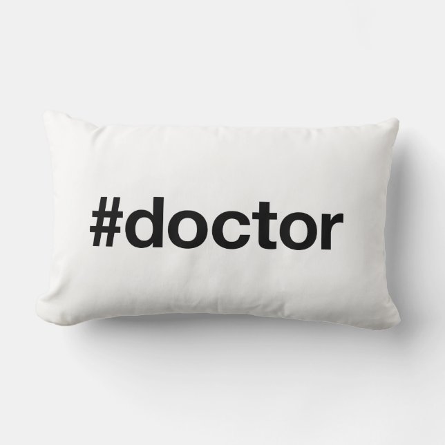 DOKTOR Hashtag Lumbarkudde (Framsida)