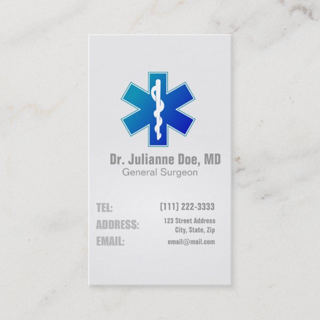 Doktor Healthcare Affärskort Visitkort (Framsida)