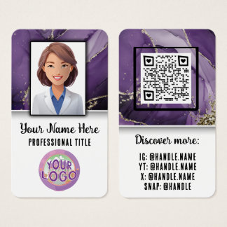 Doktor Healthcare Professionell Elegant Logotyp Visitkort