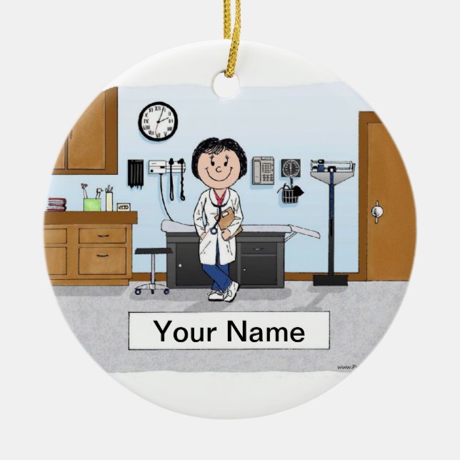 Doktor - Honung Julgransprydnad Keramik (Framsidan)