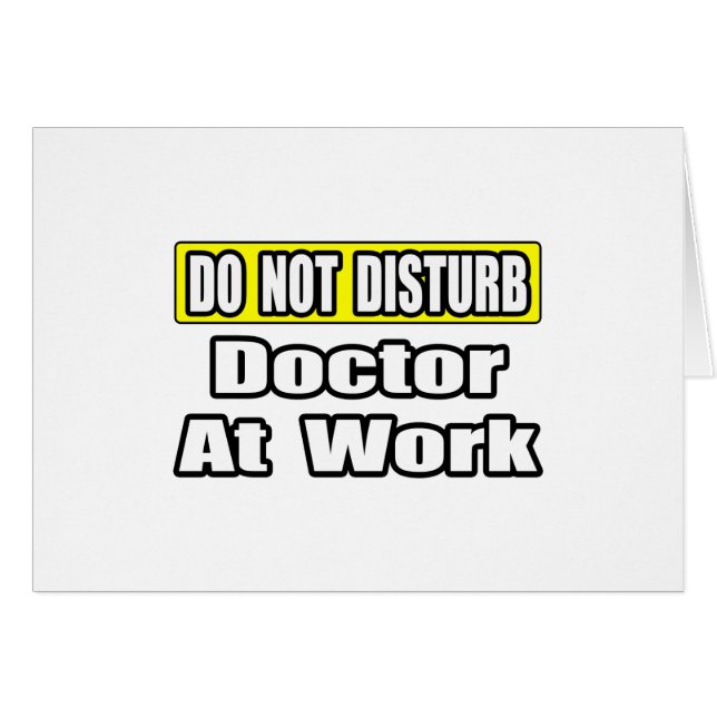 Doktor i arbete hälsningskort (Framsidan Horizontal)