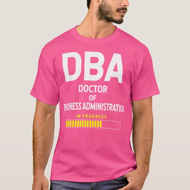 Doktor i Business Administration Student future D T Shirt (Framsida)