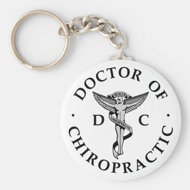 Doktor i den chilenska Logotypen Keychain Nyckelring (Framsidan)