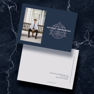 Doktor i Denistry Navy Blue Announcement Meddelande