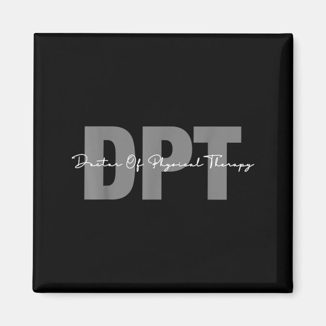 Doktor i fysioterapi DPT-studentexamen  Magnet (Framsidan)