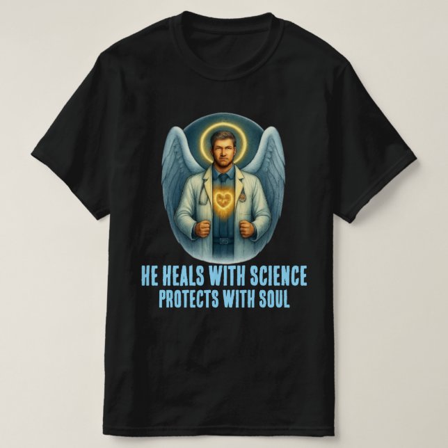 Doktor i Light - Angelic Healer T-Shirt Design (Design framsida)
