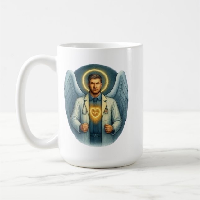 Doktor i Light - Angelic Healer T-Shirt Design Kaffemugg (Vänster)