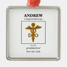 Doktor i Osteopathy Studenten Grattis Julgransprydnad Metall