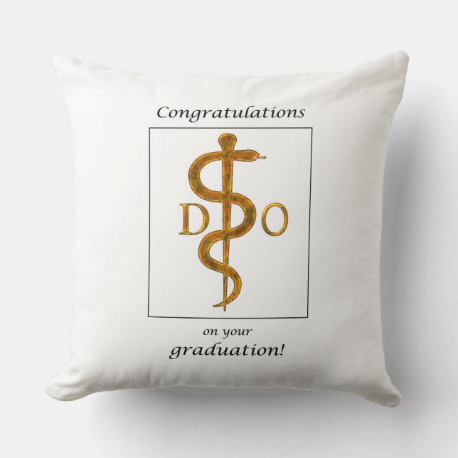 Doktor i Osteopathy Studenten Grattis Kudde (Framsida)