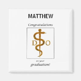 Doktor i Osteopathy Studenten Grattis Magnet
