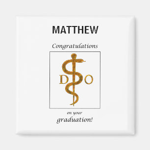 Doktor i Osteopathy Studenten Grattis Magnet