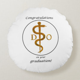 Doktor i Osteopathy Studenten Grattis Rund Kudde