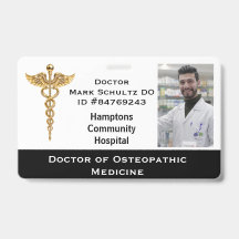 Doktor i osteopatisk medicin Namnskylt ID