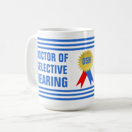 Doktor i selektiv hörselfunktion kaffemugg