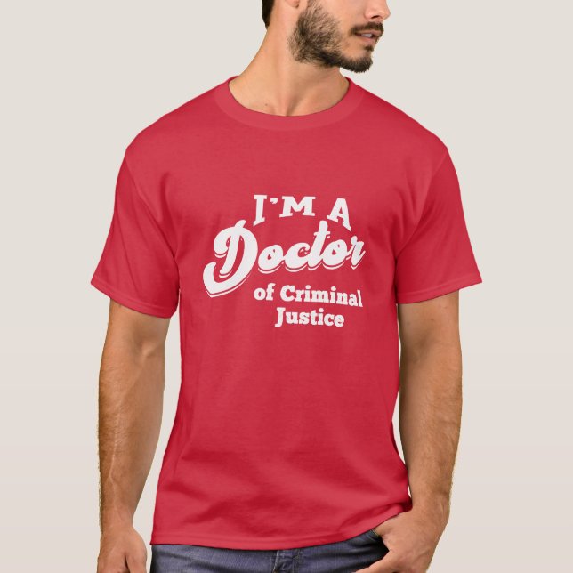 Doktor i straffrätt Doktorand Phd Student v T Shirt (Framsida)