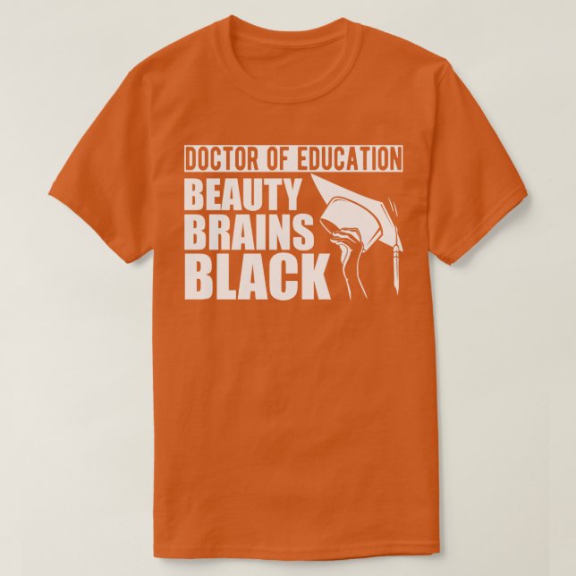 Doktor i utbildningens skönhetskompetens t shirt (Design framsida)