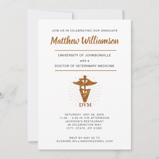 Doktor i veterinärmedicin Examenssymbol Meddelande (Framsida)
