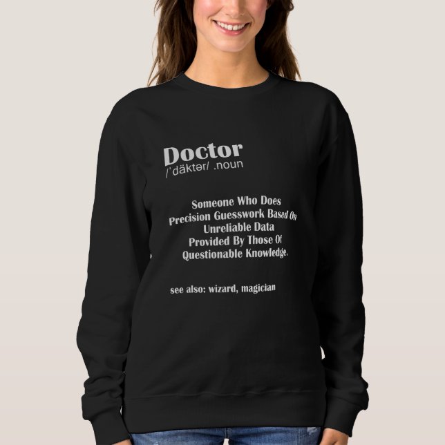 Doktor jobbdefinition Sjukvårdsskola Studenten T Shirt (Framsida)