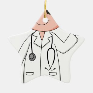 Doktor Julgransprydnad Keramik
