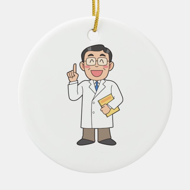 Doktor Julgransprydnad Keramik (Framsidan)