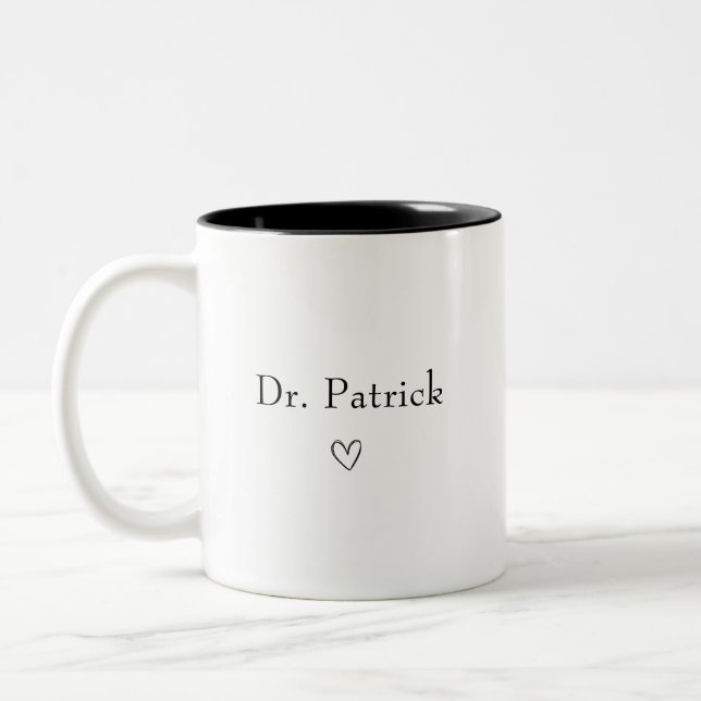 Doktor kaffemugg Personlig PHD-examenspresent (Vänster)