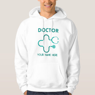 doktor, lägg ditt namn på en hoodie