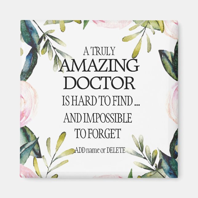 Doktor Lämnar Gift Tack för hälsningen Magnet (Framsidan)