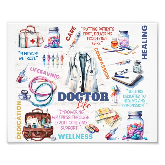 Doktor Life-fotoutskrift Fototryck (Framsidan)