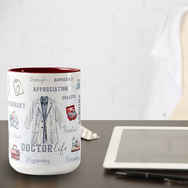 Doktor Life Two-Tone Ceramic Mugg (Skapare uppladdad)