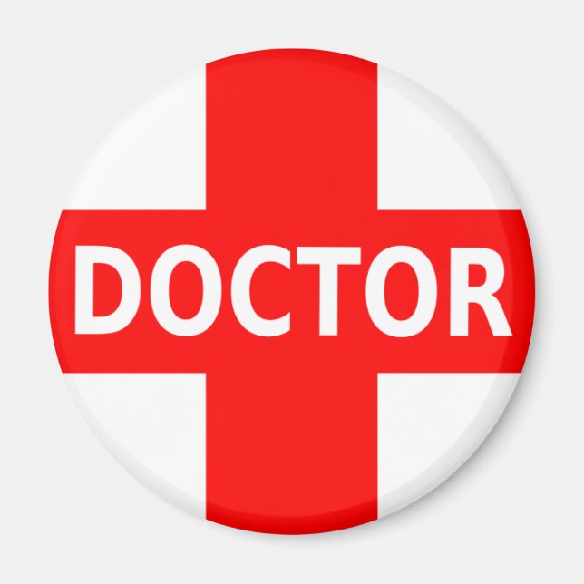 Doktor Logotyp Magnet (Framsidan)