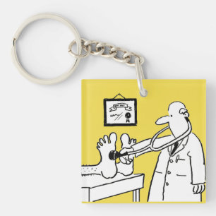 Doktor med Stethoscope Checking Feet