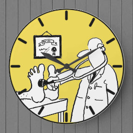 Doktor med Stethoscope Stor Klocka
