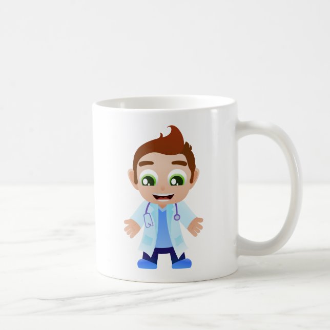 Doktor med stetoskopet kaffemugg (Höger)