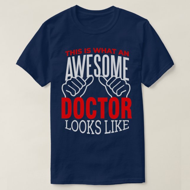Doktor Medical Hopsital Nurse PHD Läkare Gift T Shirt (Design framsida)