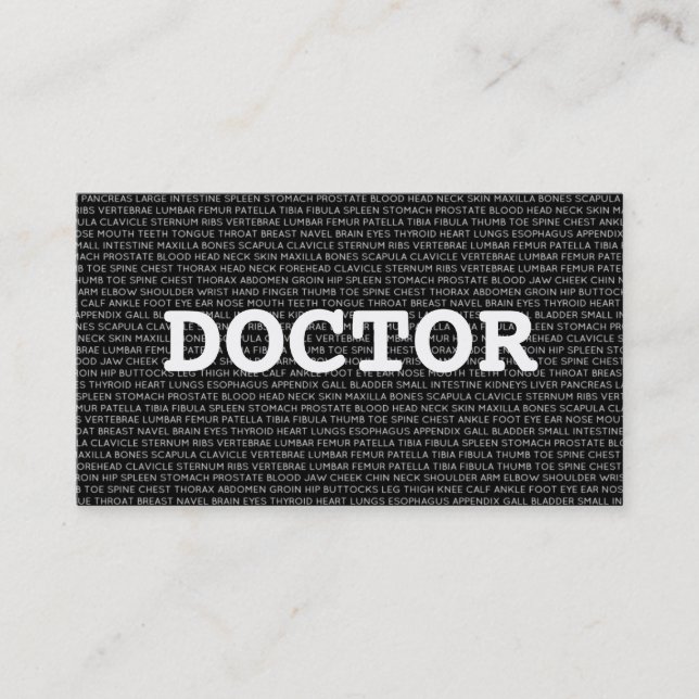 Doktor Medical Ord Affärskort Visitkort (Framsida)